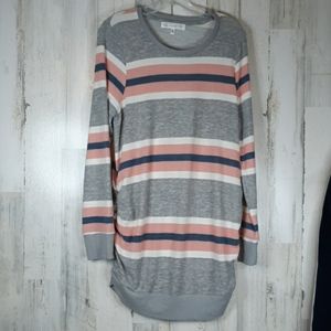 Two Beautiful Maternity Soft Striped Sweater XL